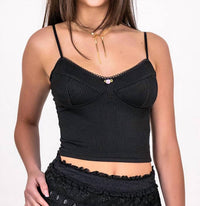 Cotton Candy La - Rosette Detail Tank