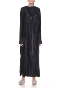 Marina Moscone - Plissé Tabard Maxi Dress