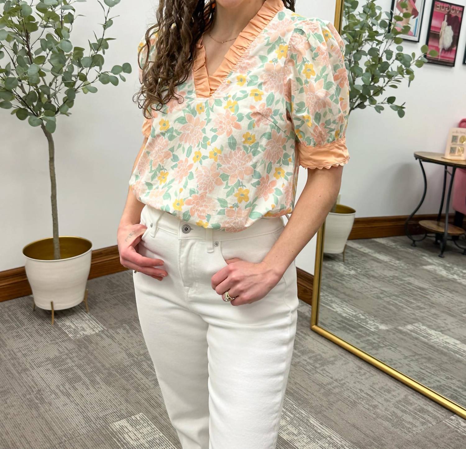 Staccato - Floral Puff Sleeve Blouse