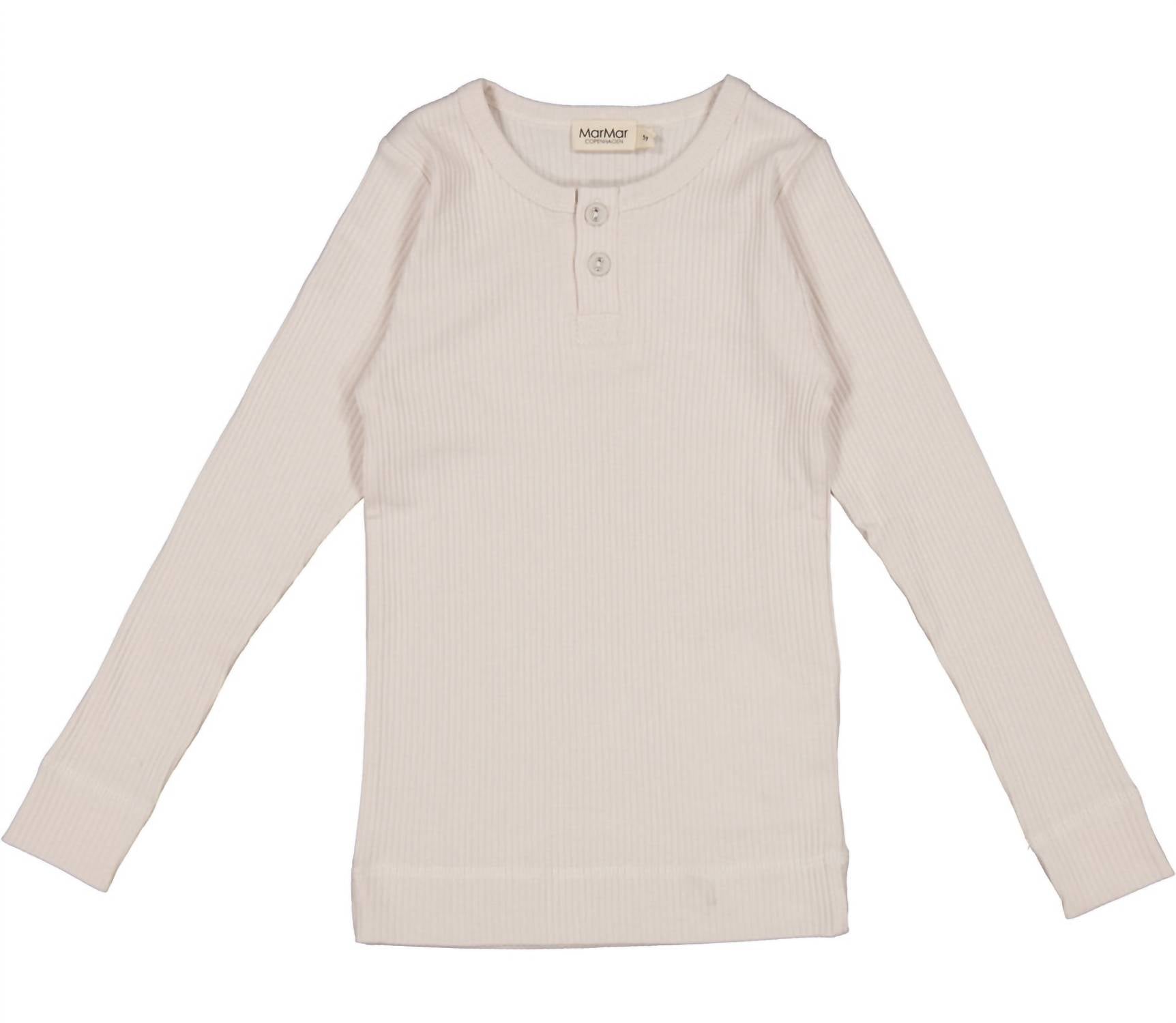 BOYS RIBBED LONG SLEEVE HENLEY SHIRT