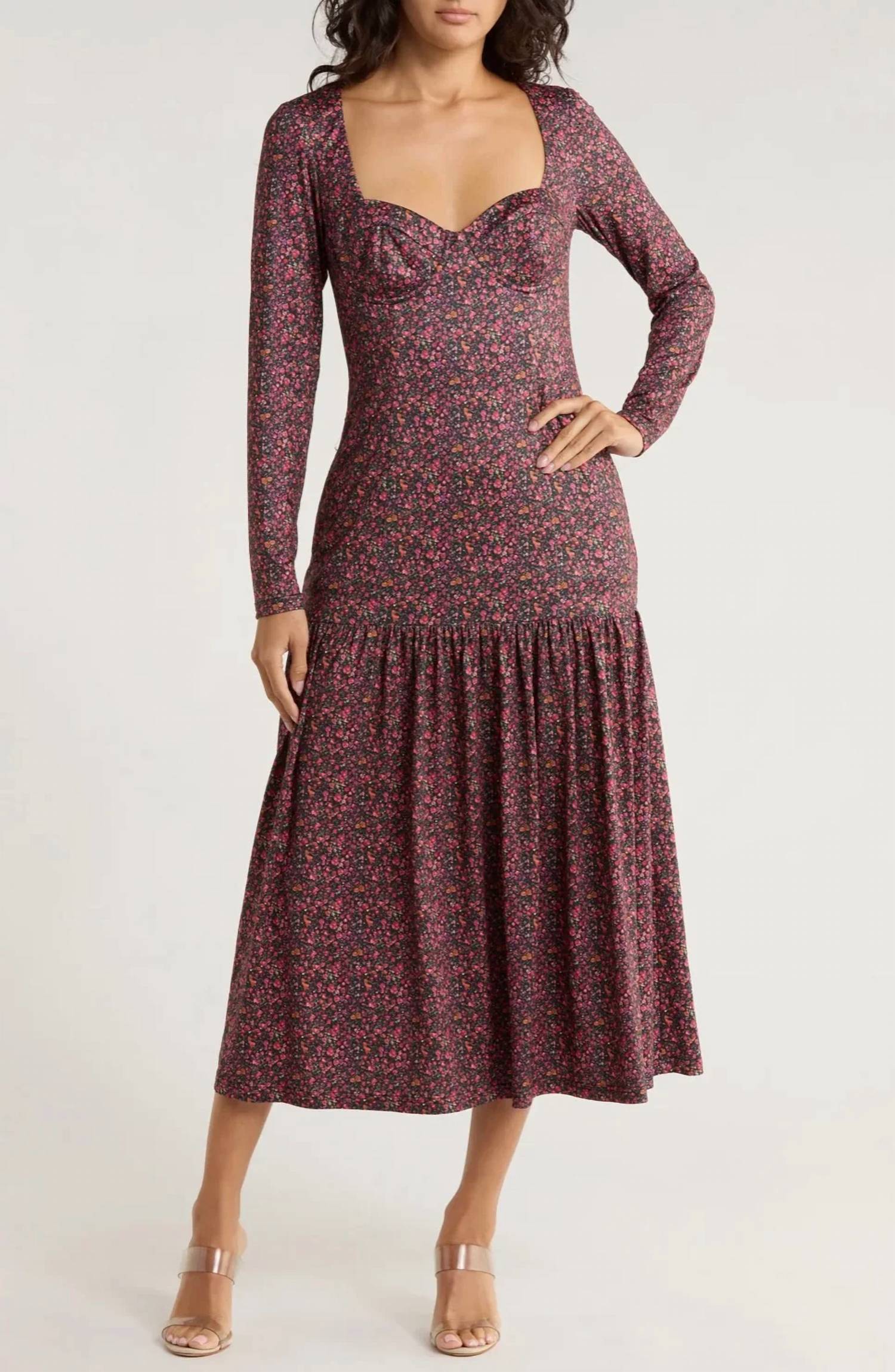 Hutch - Chase Long Sleeve Midi Tiered Dress
