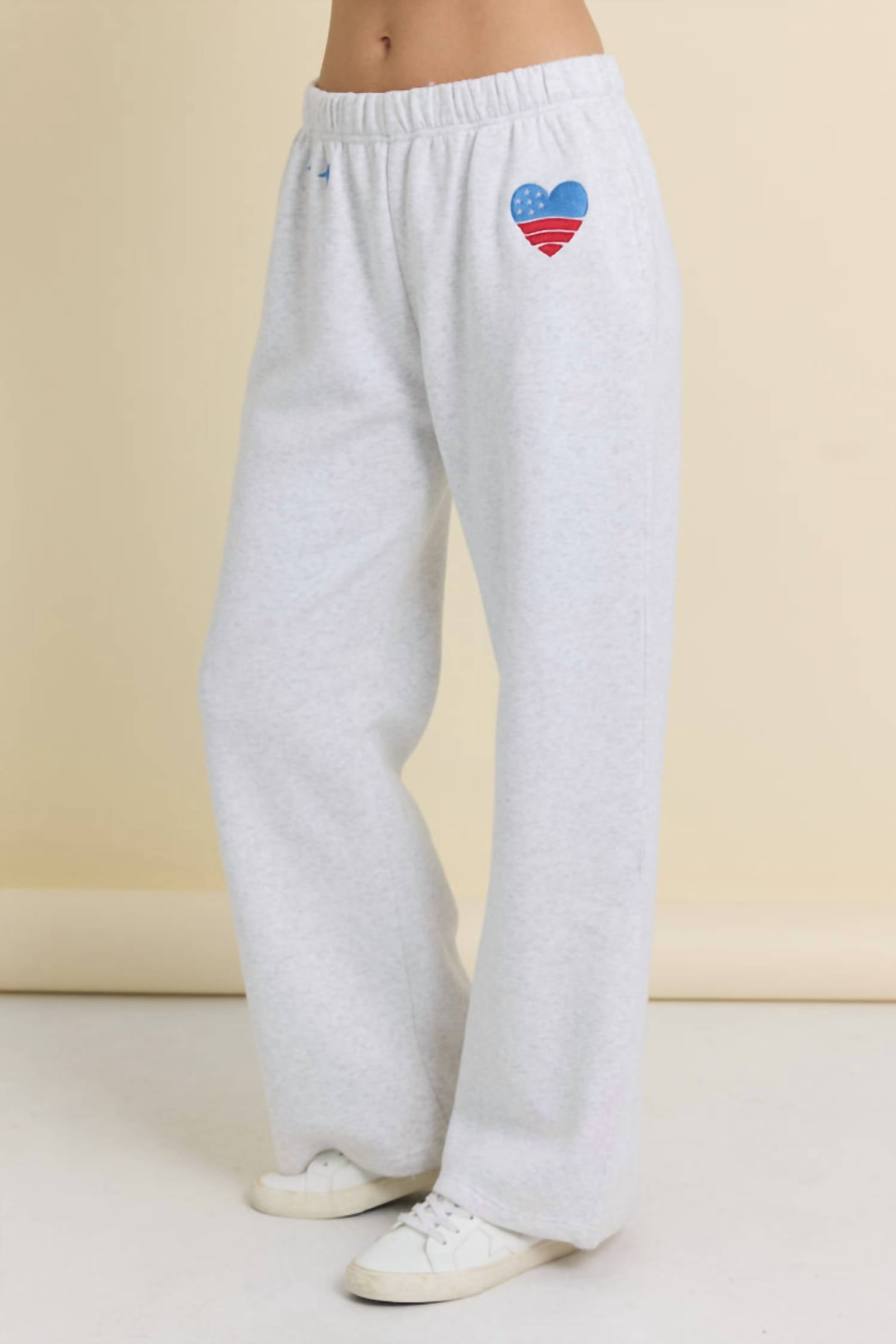 Vintage Havana - Usa Embroidered Wide Leg Pants