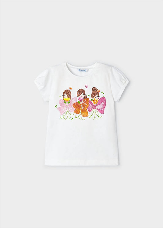 Mayoral - 3 Girls Bow Tee