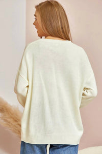Andree By Unit - Christmas Rudolph Sequin Long Sleeve Sweater
