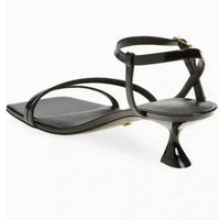 STUART WEITZMAN Women's Oasis 50 Slingback Sandals in black - women's sandal - detail view
