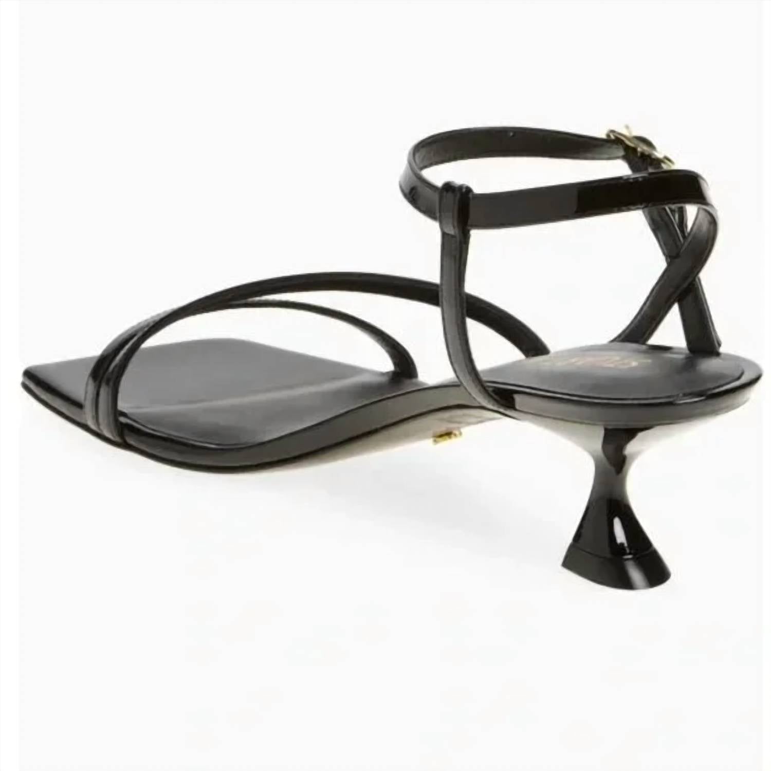 STUART WEITZMAN Women's Oasis 50 Slingback Sandals in black - women's sandal - detail view