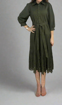 Harriet & Mary - Collared Long Sleeve Midi Dress
