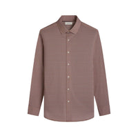 Bugatchi Uomo Men's James Mini Check Ooohcotton Shirt in jaffa - men's shirt