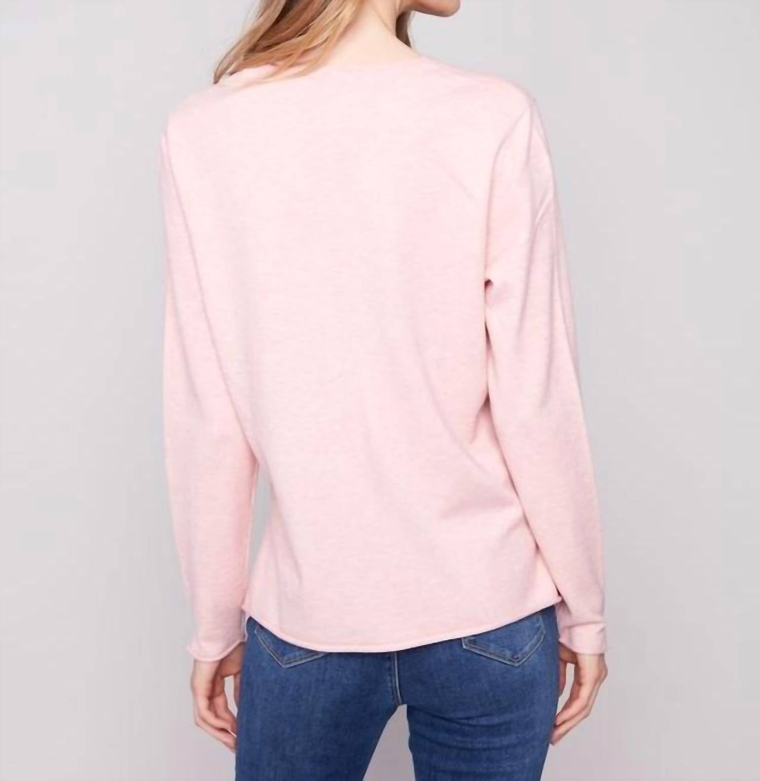 Charlie B - V-neck Long Sleeve Sweater