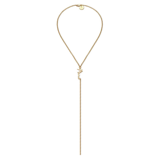 Eklexic - Women's Dainty Script Mama Lariat Necklace