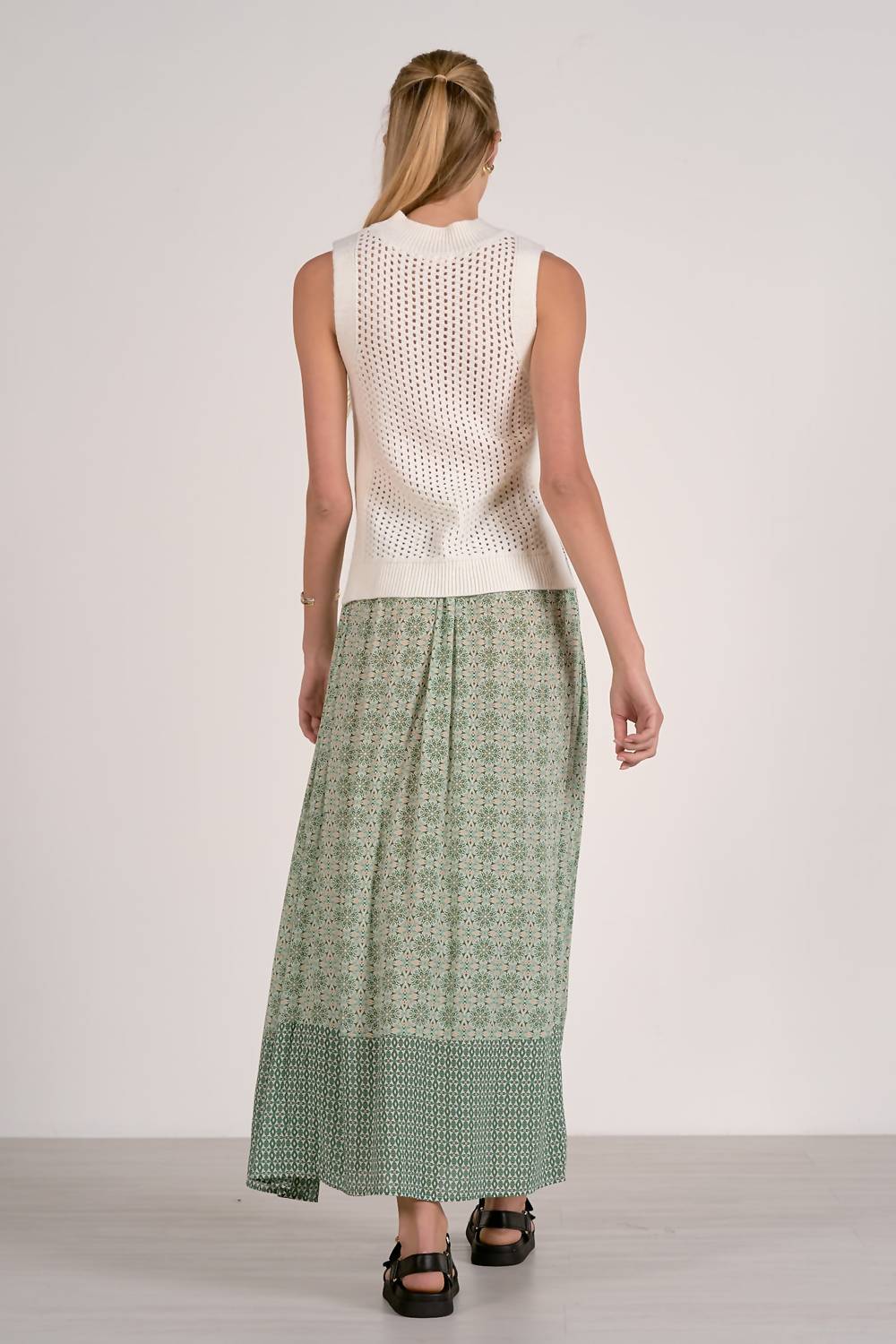 Elan - Midi Tiered Boho Skirt