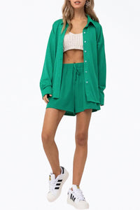 OVERSIZED CHECKERED STRETCH-JERSEY SHIRT