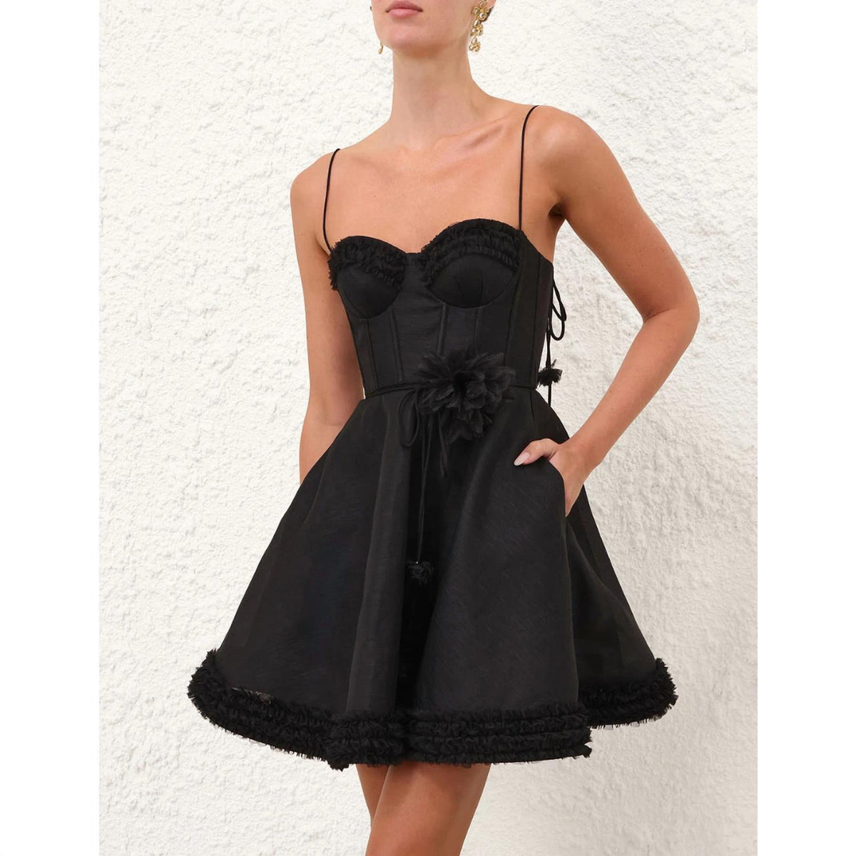 Zimmermann - Women's Luna Ruffle Mini Dress