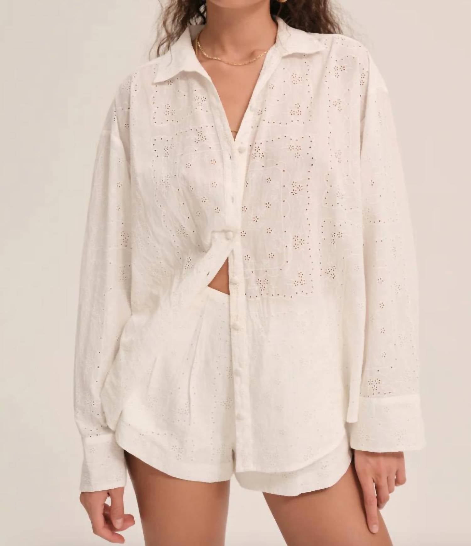 For Love & Lemons - Handkerchief Button Up