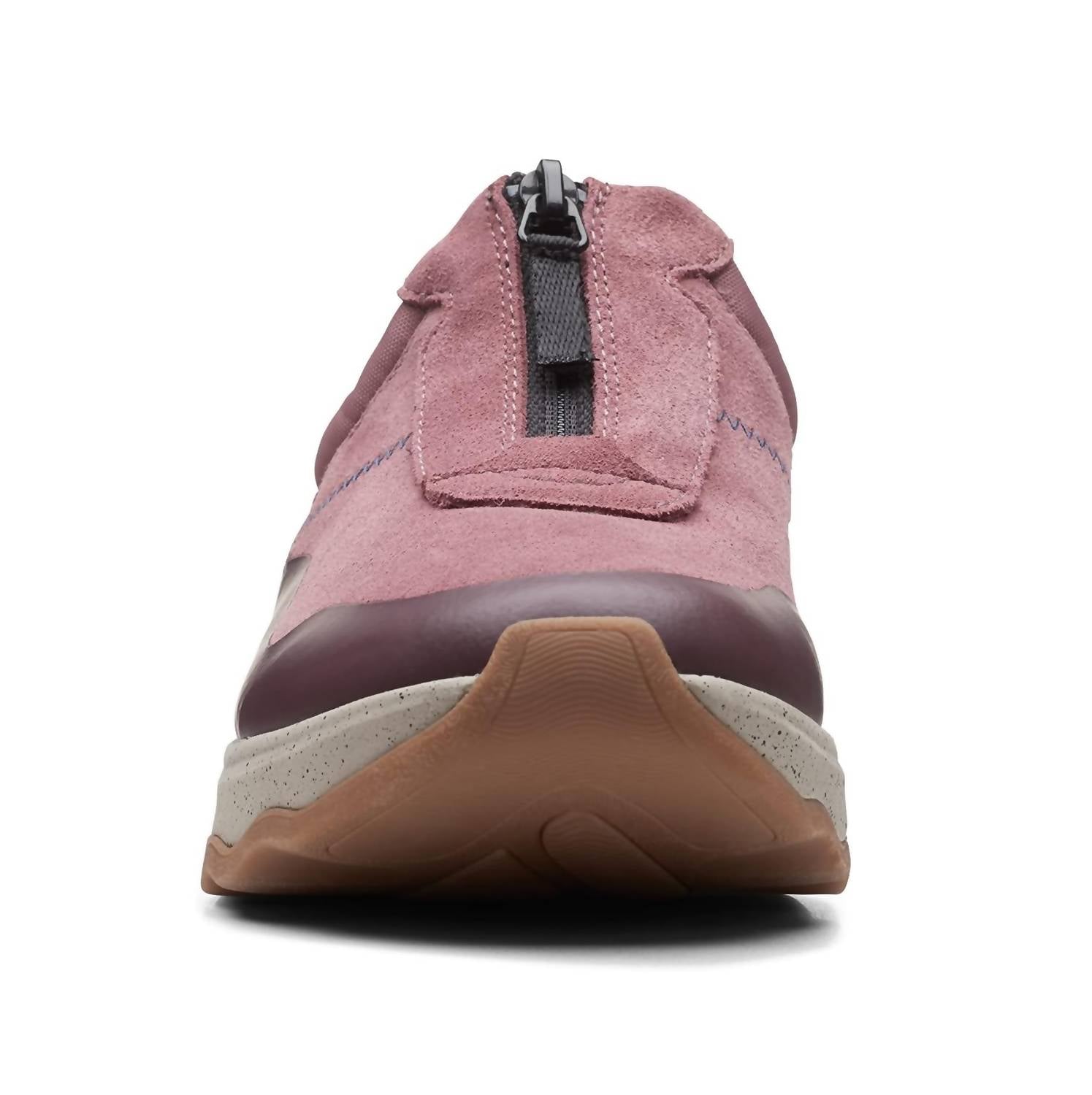 Clarks Women's Jaunt Way Clog in dark rose suede - women's shoe - view 4
