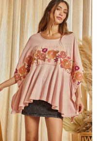 Savannah Jane - Pullin' No Punches Poncho Top