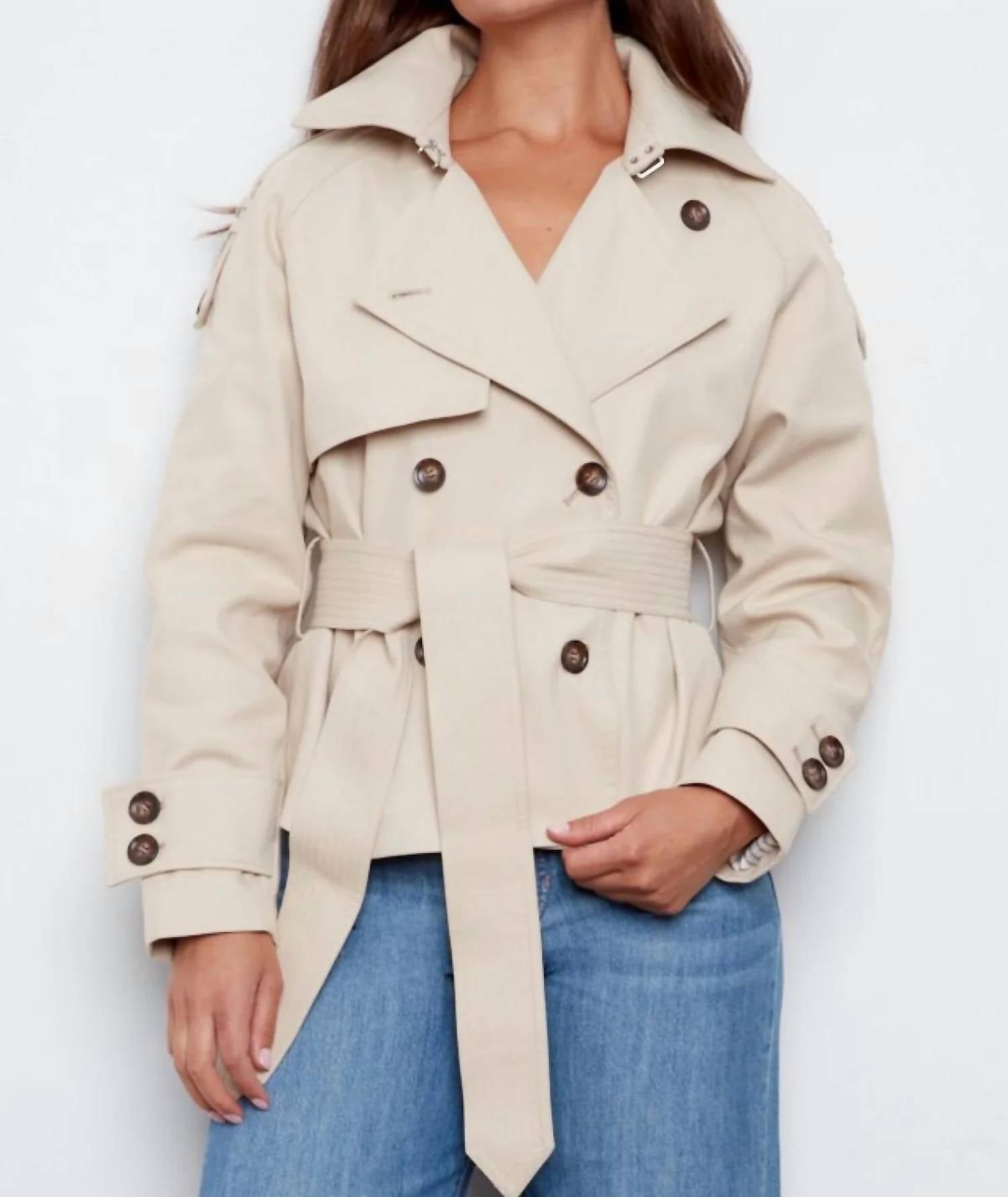 Adroit Atelier - Callista Short Double Breasted Trench Jacket