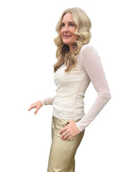 Sanctuary - Sparkle Mesh Top
