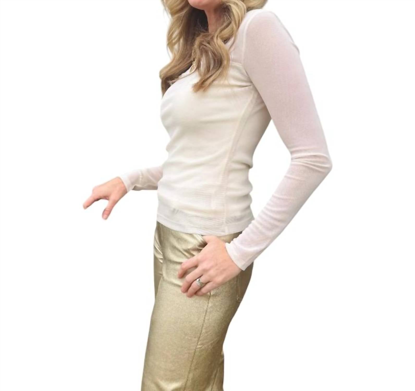 Sanctuary - Sparkle Mesh Top