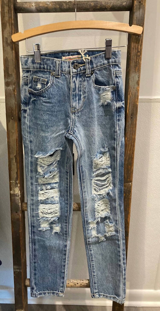 Vintage Havana - Kid's Distressed Hi Rise Jean