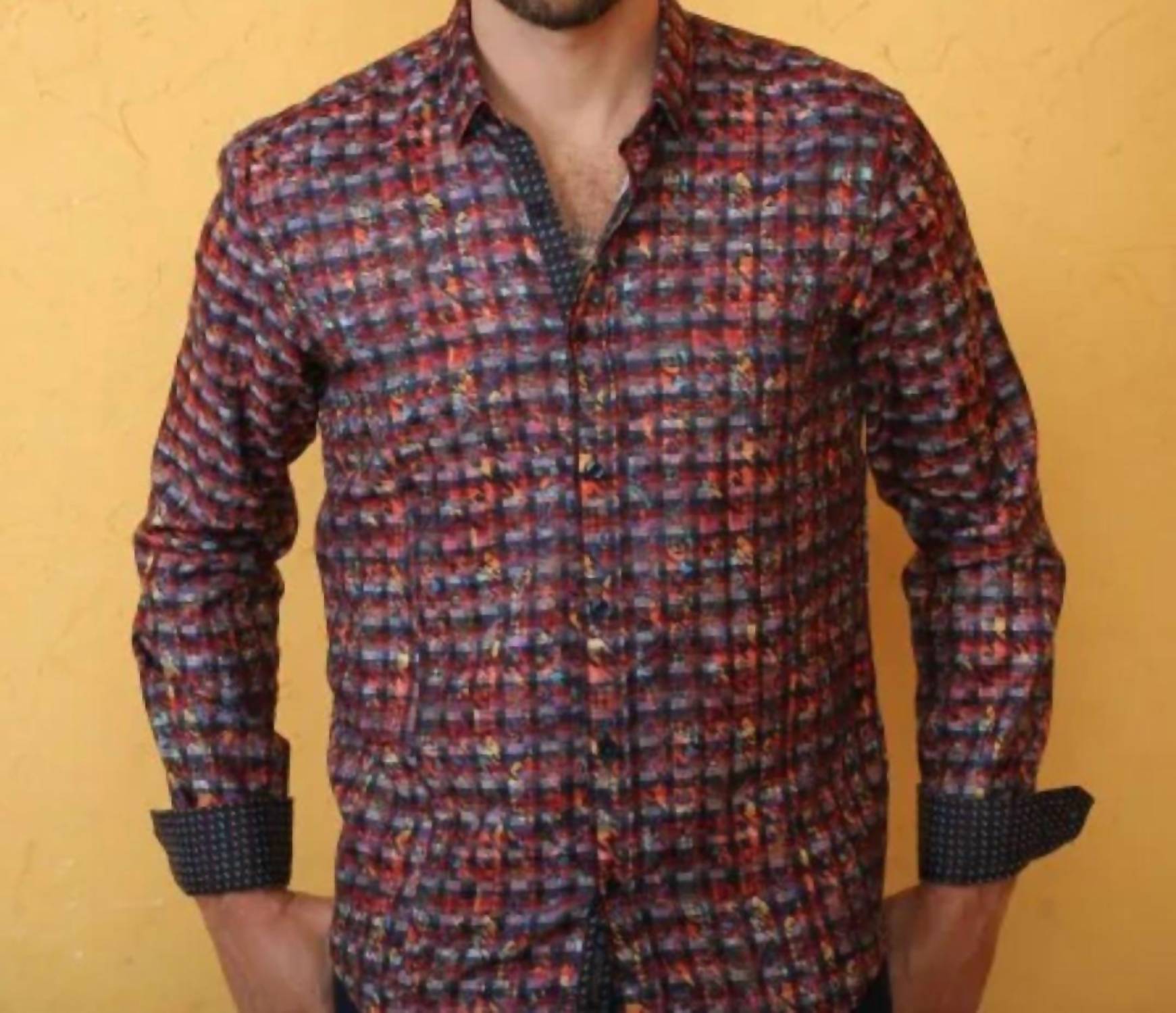 Eight X - Hounds Tooth Button Down Shirt