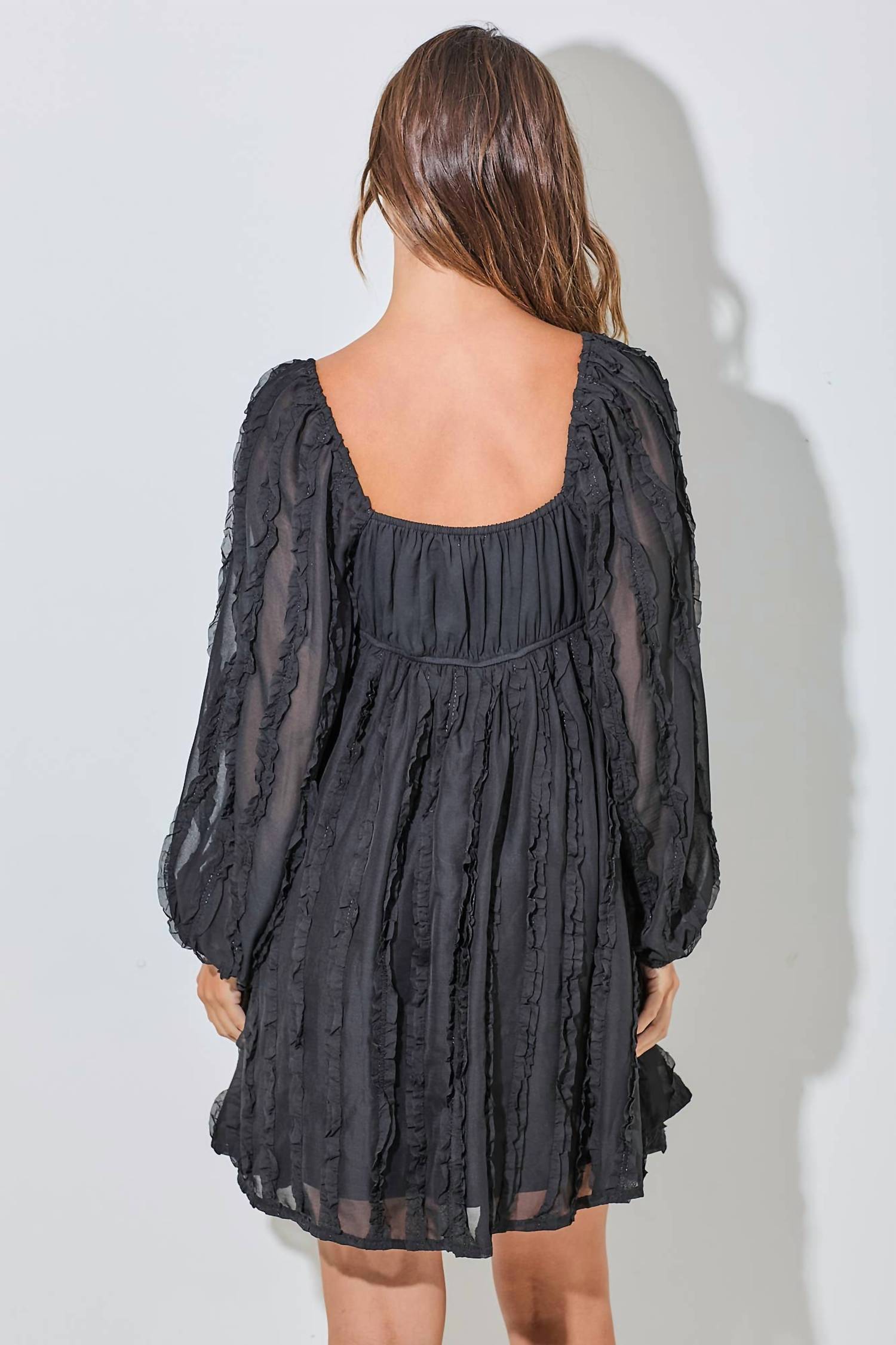 Baevely By Wellmade - Gloria Sweetheart Neck Mini Dress