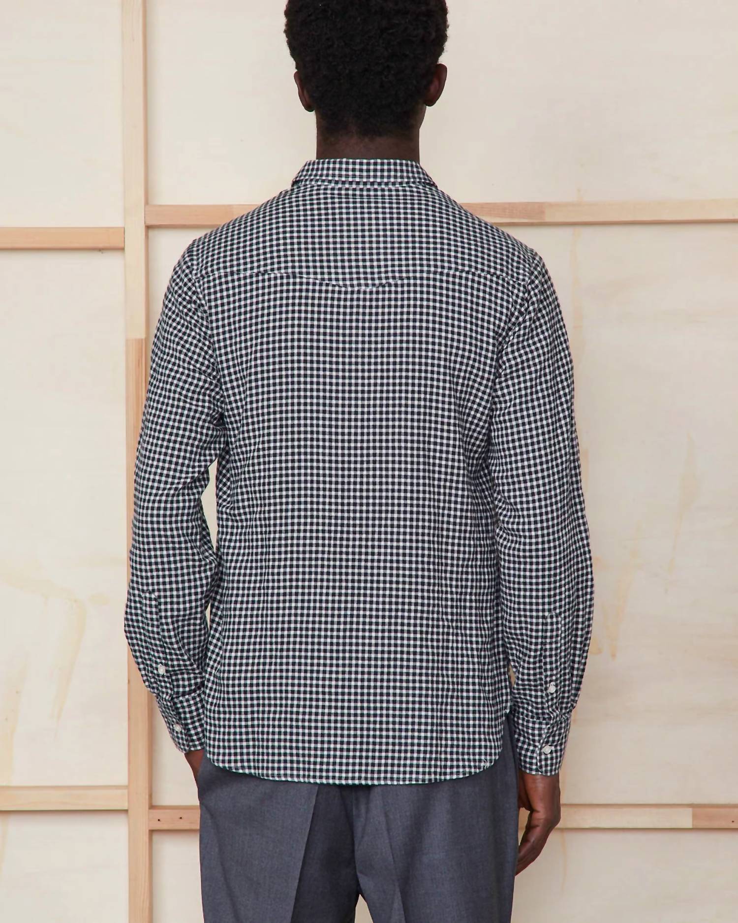 Officine Générale - Lipp Italian Silk Exclusive Print Shirt