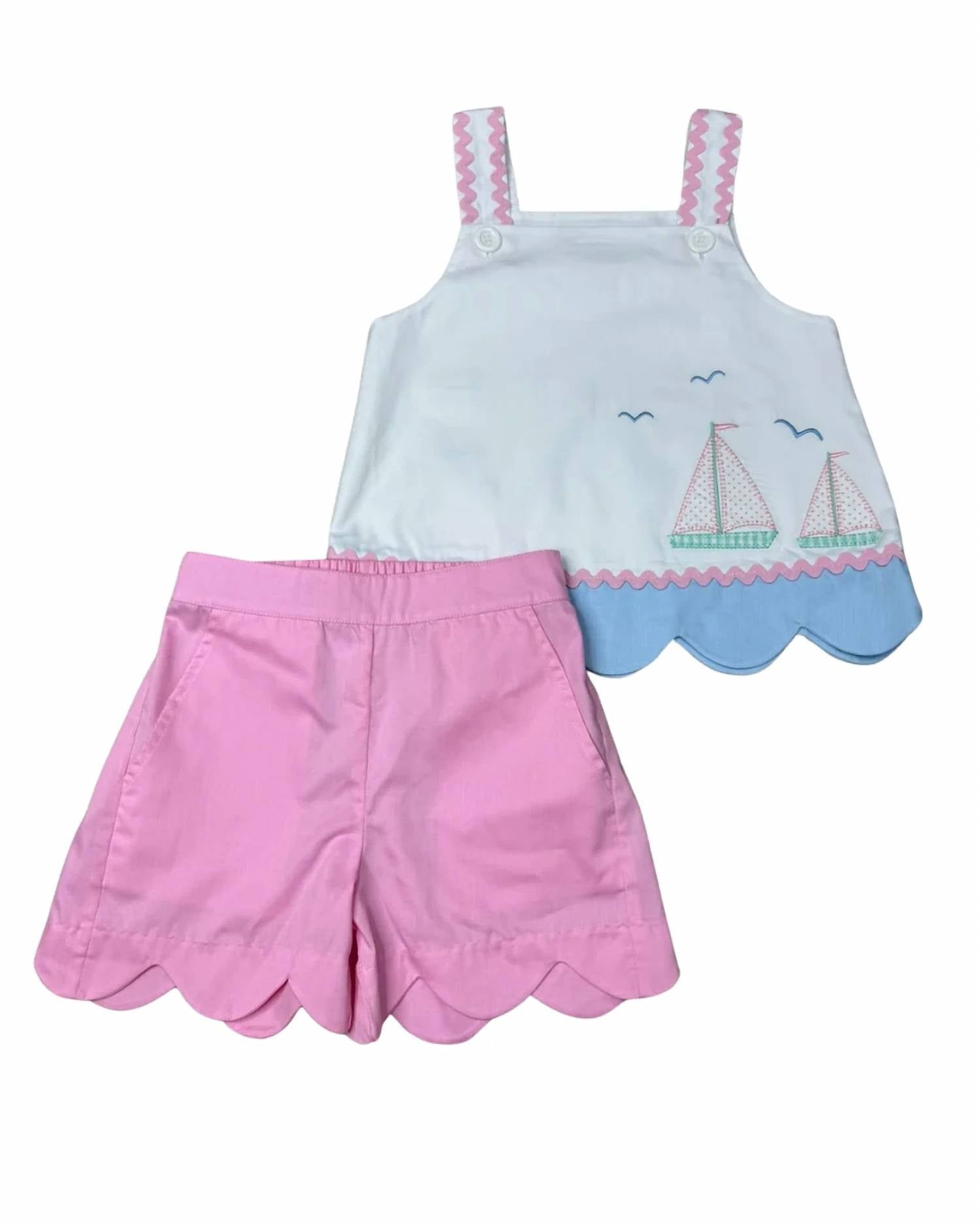 Whimsy Bay Kids - Kids' Applique Short Set