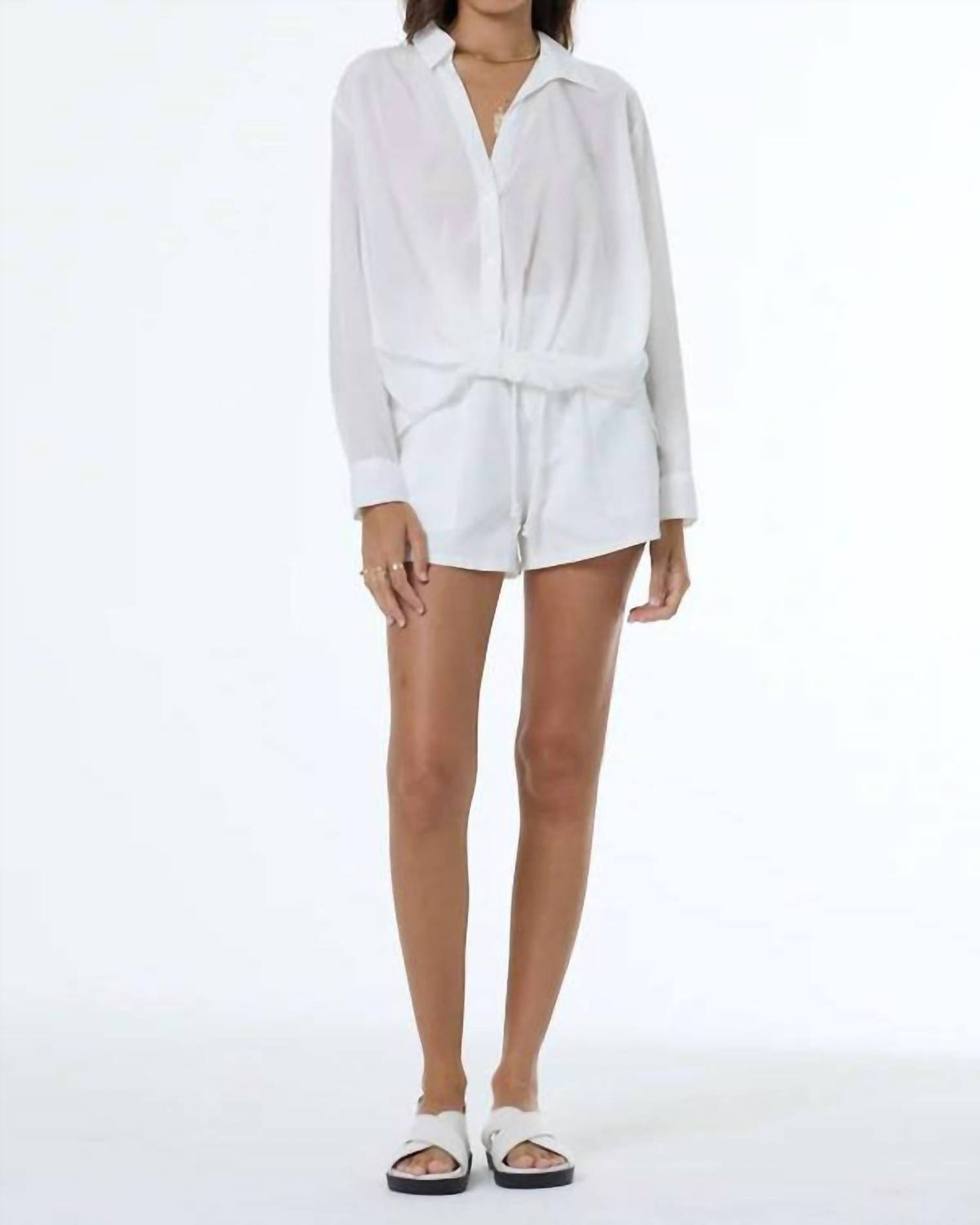 Young Fabulous & Broke - Traveler Long Sleeve Button-down Top