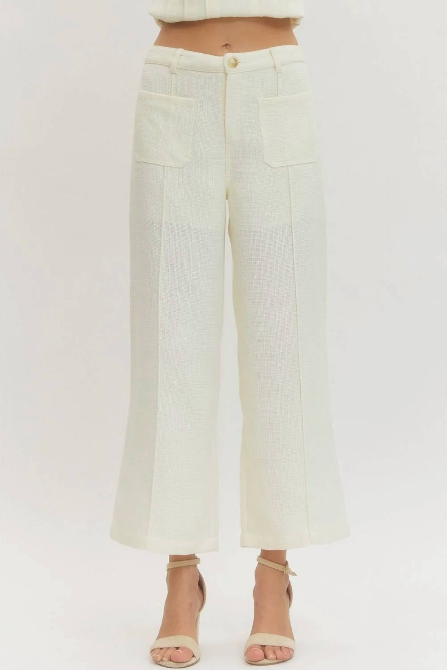 Entro - Front Patched Pocket Pants