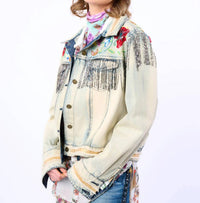 Aratta Country Queen Jacket in washed denim - women's jacket - alternate view