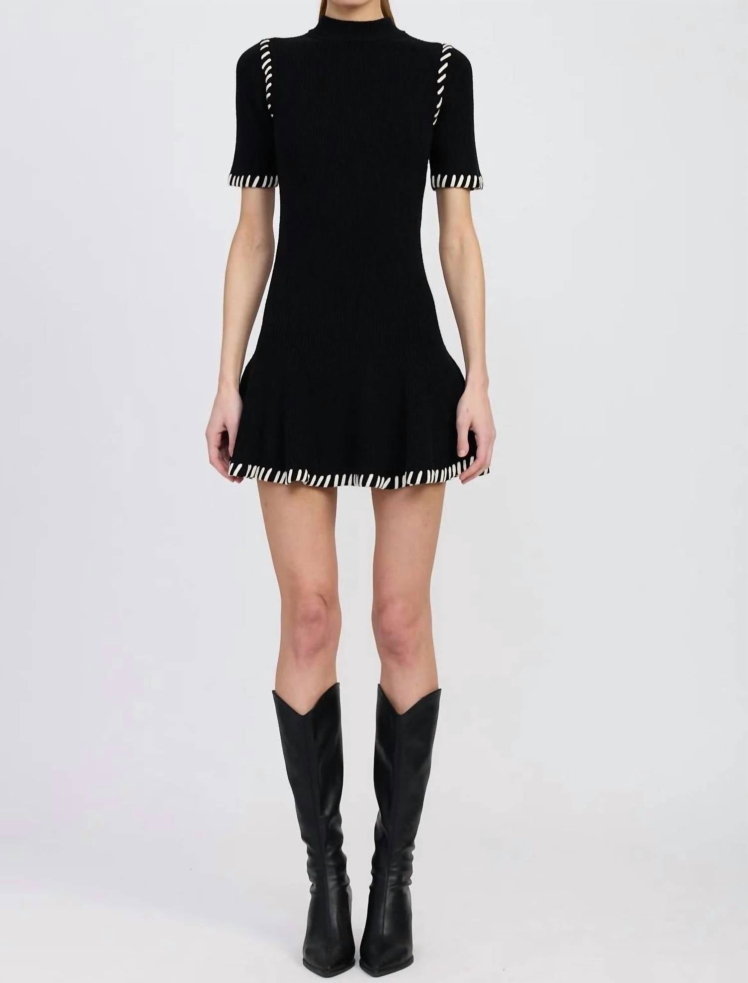 En Saison - Romilla Stitch Mini Dress