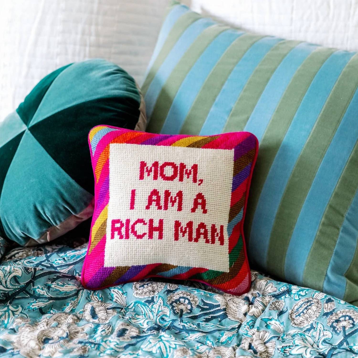 Furbish Studio - Cher Knows Best Needlepoint Pillow