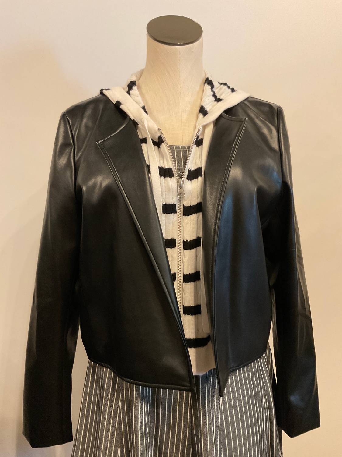 J. Society - Women's Striped Dickey Jacket