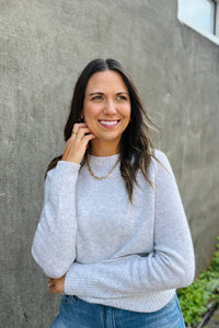 Pure Amici - Marl Crew Top