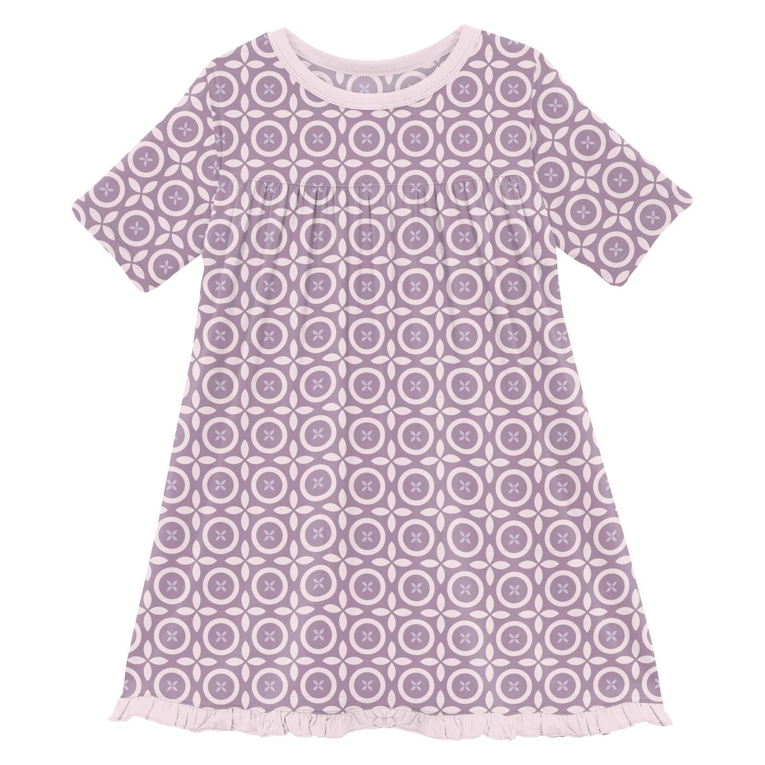 Kickee - Girl's Classic Short Sleeve Swing Dress