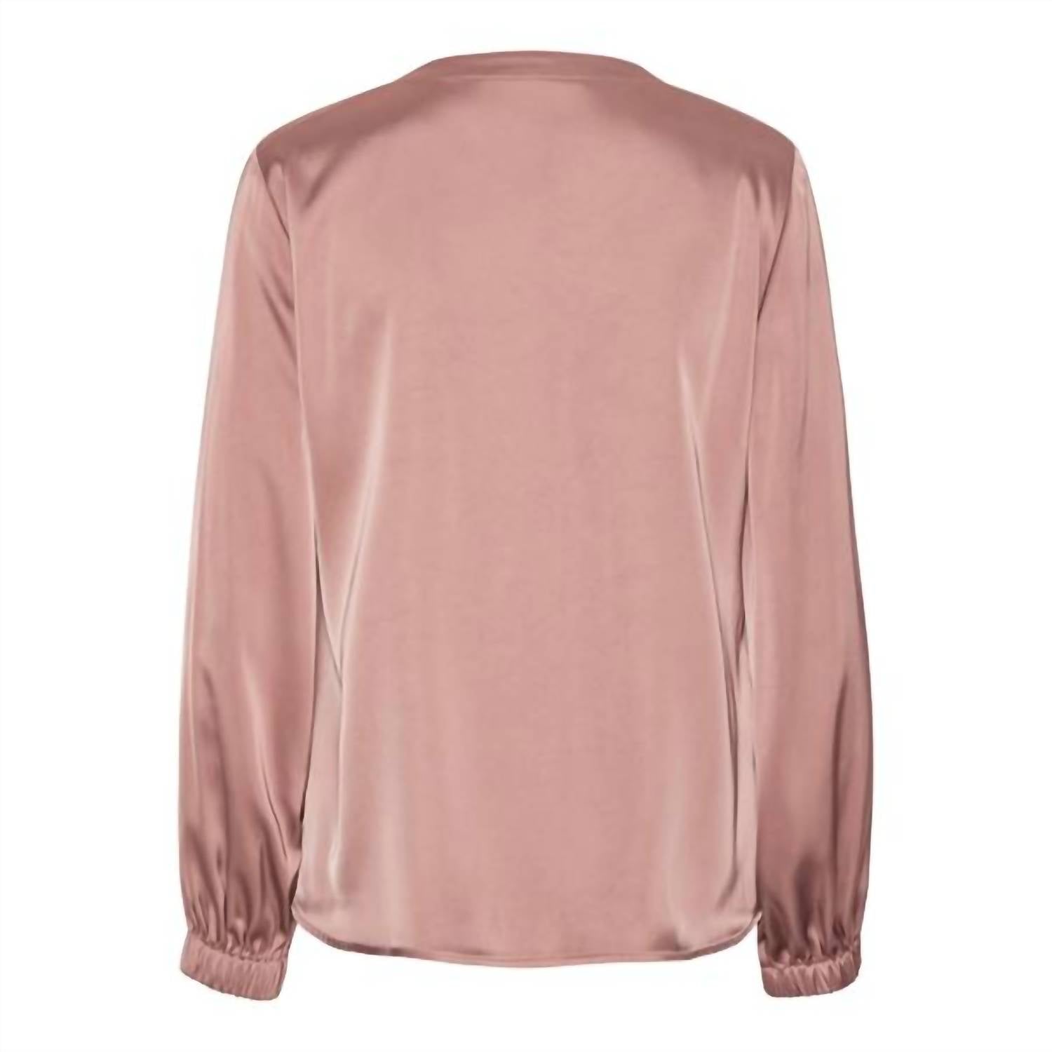 Karmamia Sophia Blouse in semi rich vintage rose - women's blouse - alternate view