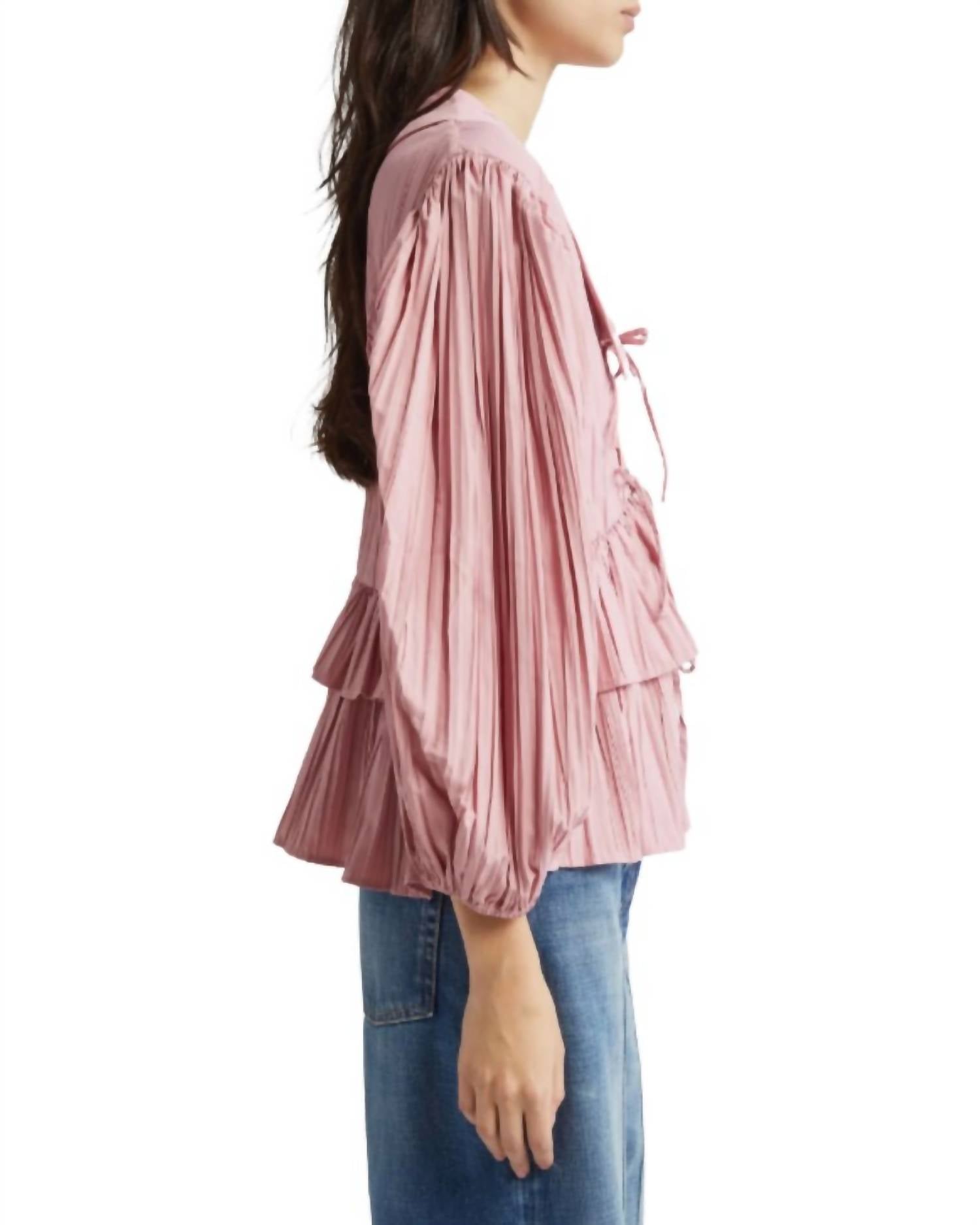 Stine Goya - Balloon Sleeve Tie Top
