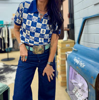 Howdy Hanny - Cambridge Check Top