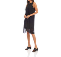 Karen Kane - Sleeveless Draped Crossover Dress