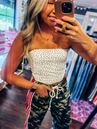 Buttermelon - Ditsy Dream Strapless Top