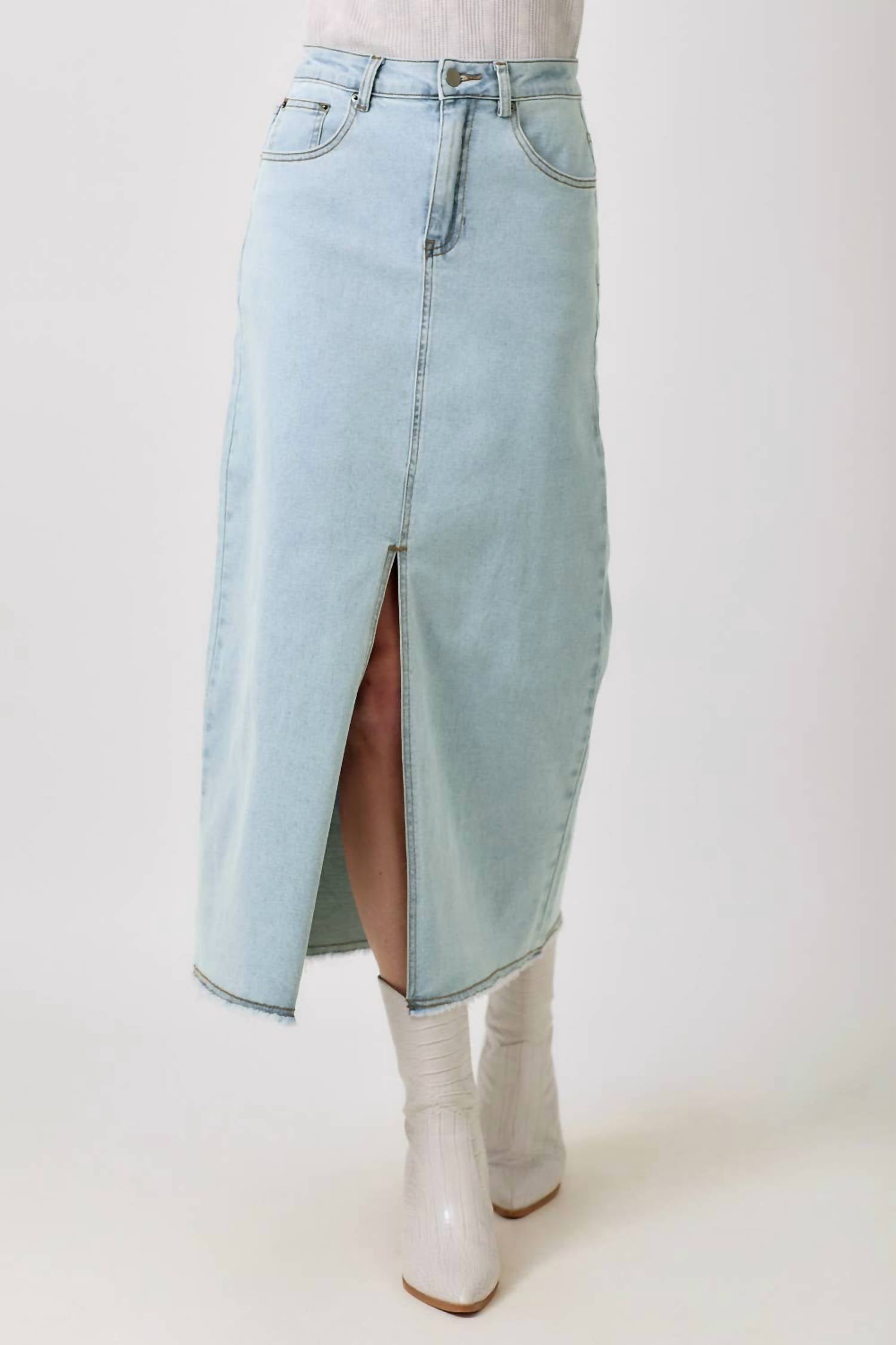 Mystree - Front Slit Skirt