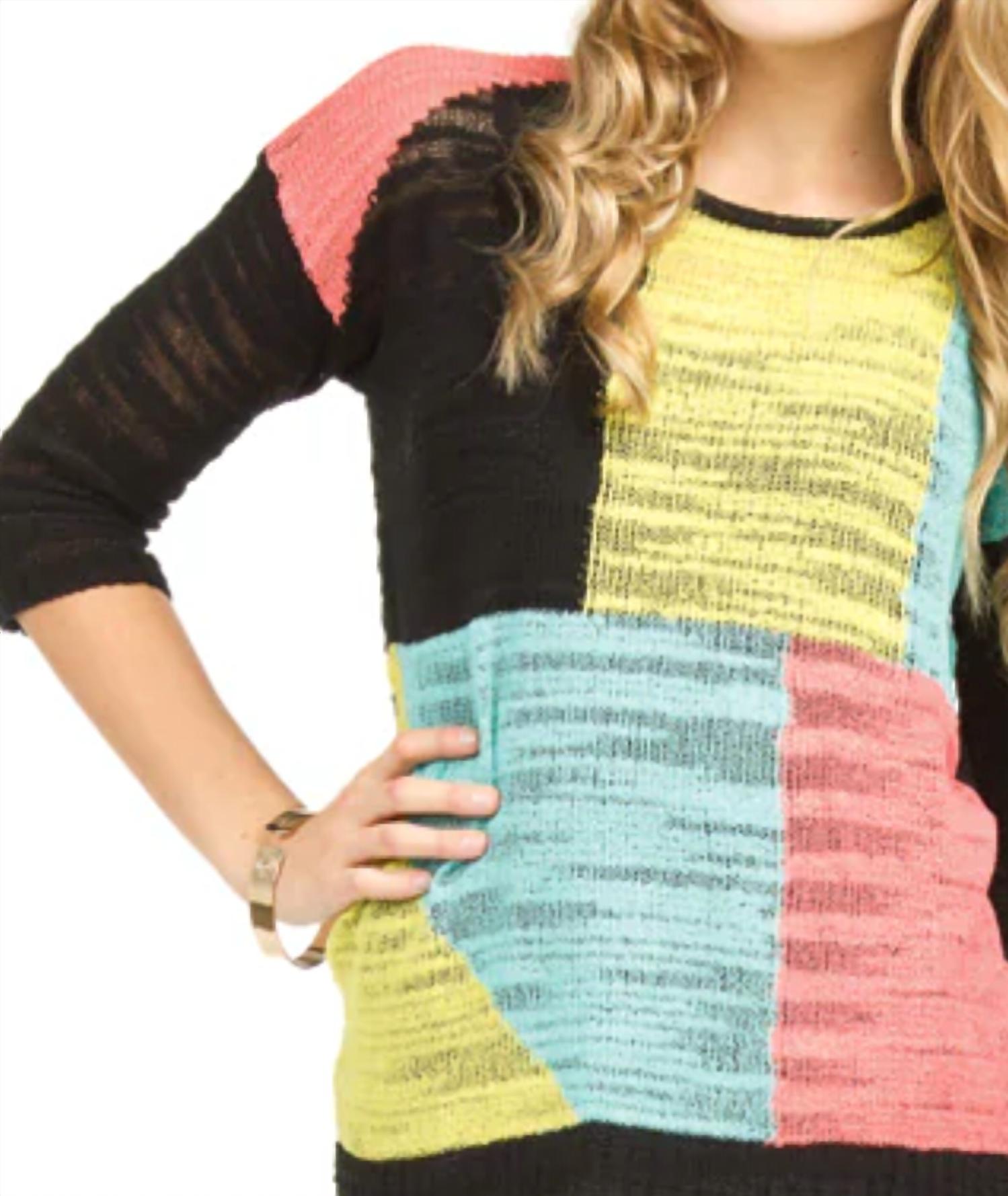 Papillon - Color Block Sweater