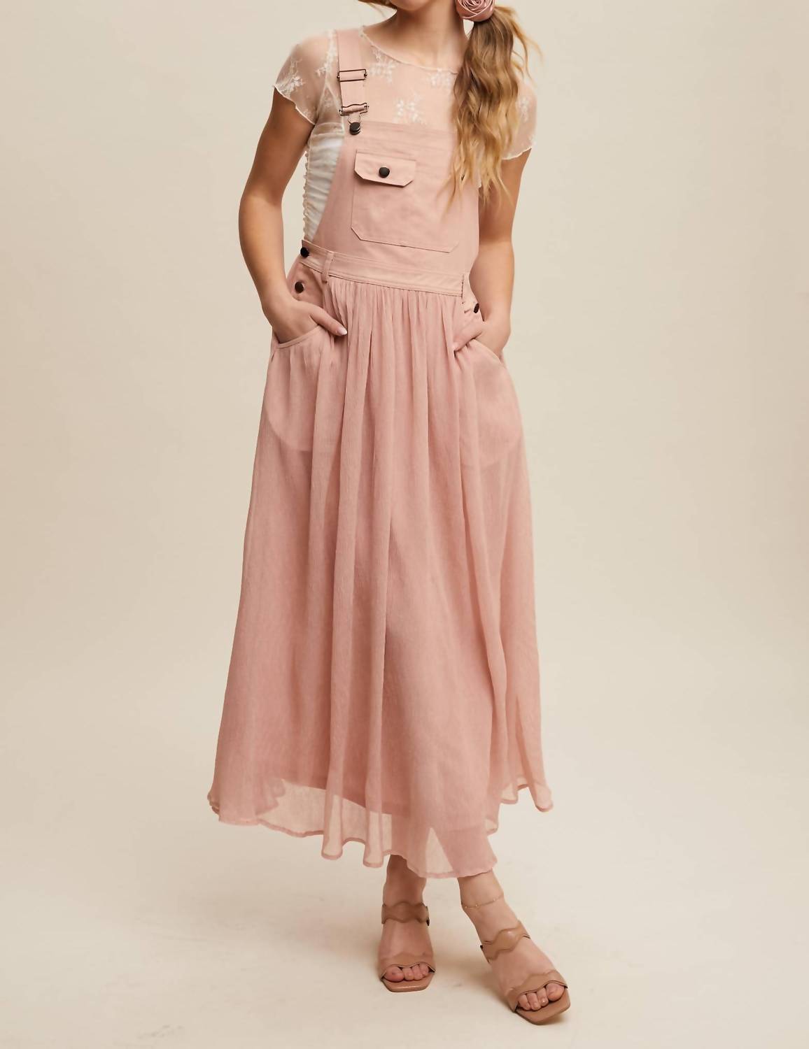Listicle - Cotton Maxi Overall Dress