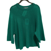 Autumn Cashmere - Women's Short Sleeve Mesh Raglan Crew Top