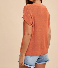 Anniewear - Women's Short Sleeves Sweater
