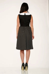 Orchid Bloom - Polka Dot Swing Dress