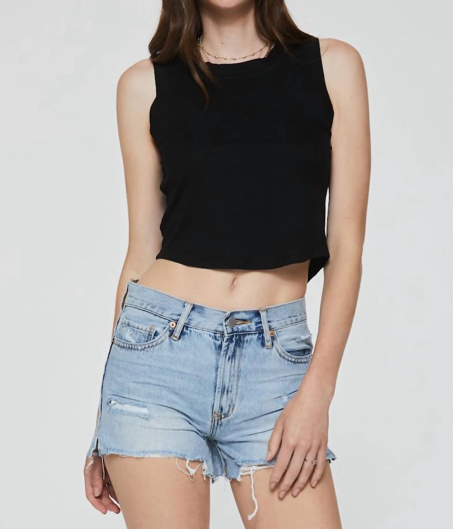 Another Love Baby Cleo Tank Top in black - women's tank top