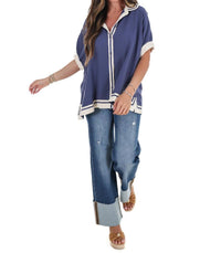 Umgee - Women's Coastal Classic Linen Top