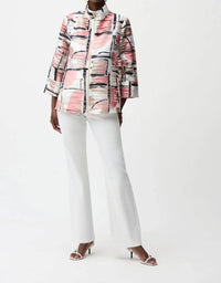 Joseph Ribkoff - Geometric Organza Boxy Jacket